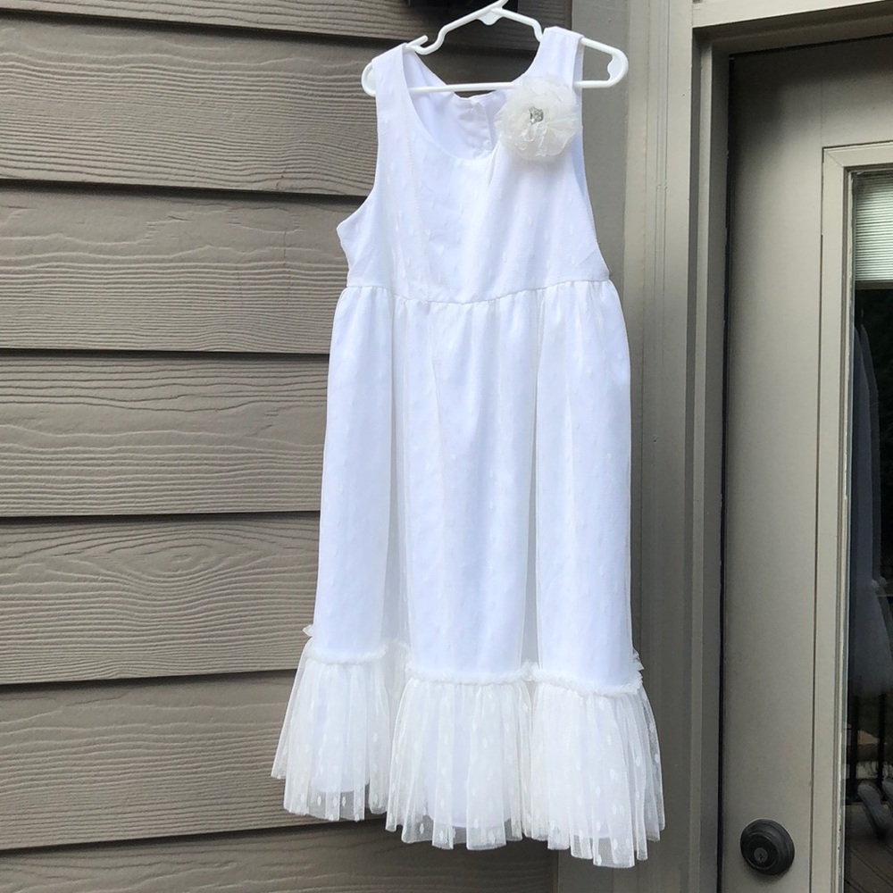 White Tulle Cheochee Junior dress